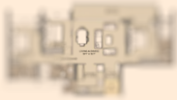 Raymond Mahim West 2BHK Plan