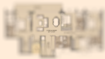 Raymond Realty Mahim West 3BHK Plan